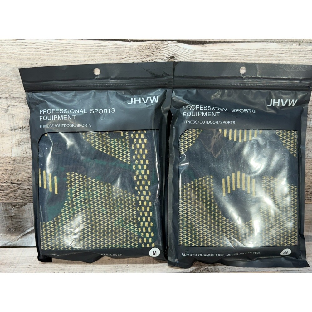 2 Pack JHVW Copper Knee‎ Compression Sleeve Size Medium Volleyball Gym Women